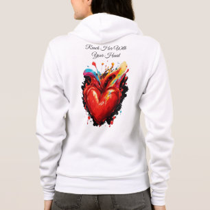 Bereik haar met je hart hoodie