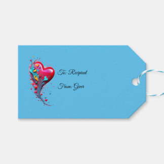 Bereik haar met je hart II Cadeaulabel