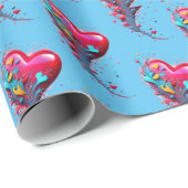 Bereik haar met je hart II Cadeaupapier (Rol Hoek)