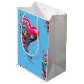 Bereik haar met je hart II Medium Cadeauzakje (Achterkant Gekanteld)