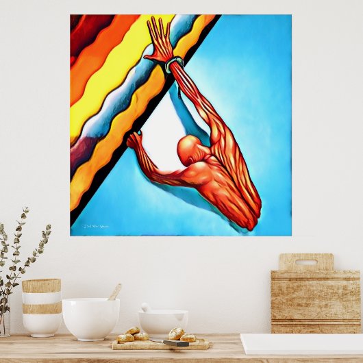 Bereik het strand poster (Keuken)