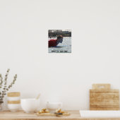 Bereik je Doelen - Surfen Poster (Keuken)