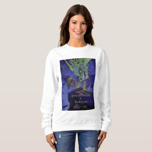 Bereik je doelen Sweatshirt (Voorkant volledig)