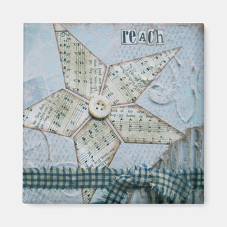 "Bereik" Kunstmagneet van Nancy Lefko Magneet