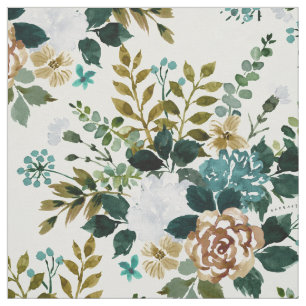 BEREIK Mint Floral Stof