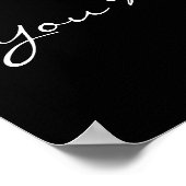 Bereik Motivatie Basketball Black & White Poster (Hoek)