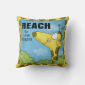 Bereik naar New Heights Giraffe Kussen (Achterkant)