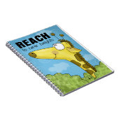 Bereik naar New Heights Giraffe Notitieboek (Rechterzijde)