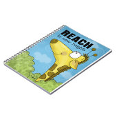 Bereik naar New Heights Giraffe Notitieboek (Linkerzijde)