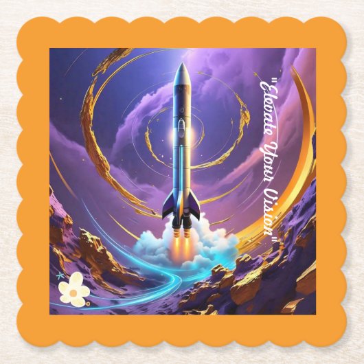 "Bereik nieuwe hoogten" Kartonnen Onderzetters (Voorkant)