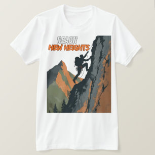 Bereik Nieuwe Hoogten – Klimdag Tribut T-shirt