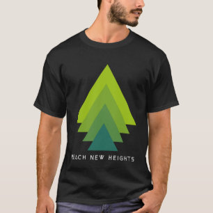 Bereik nieuwe hoogten Wandelen buiten Avontuur Cam T-shirt