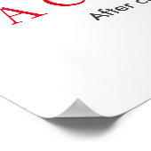 Bereik Quote-bergbeklimmer bovenaan Poster (Hoek)