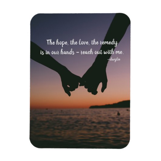 Bereik uit met mij magneet (Verticaal)