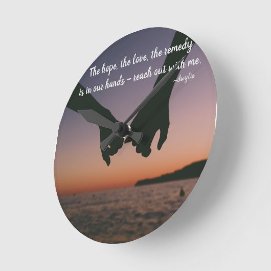 Bereik uit met mij ronde klok (Hoek)