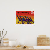 Bereik uw doelen Giraffe Poster (Keuken)