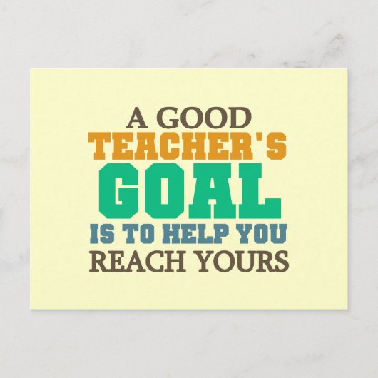 Bereik uw doelstellingen briefkaart (Voorkant)