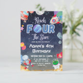 Bereik VIER De Sterren Buitenruimte Vierde Kaart (Staand voorkant)