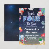 Bereik VIER De Sterren Buitenruimte Vierde Kaart (Voorkant / Achterkant)