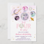 Bereik VIER de sterren sterrenroze gouddag Kaart (Voorkant)