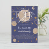 Bereik vier sterren uitnodiging (Staand voorkant)