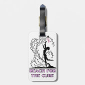 Bereik voor de kuur bagagelabel (Achterkant verticaal)