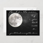 Bereik voor de maan..... briefkaart (Voorkant / Achterkant)