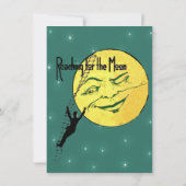 Bereik voor de Moon Birthday Man Ladder White Star Kaart (Achterkant)