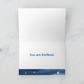 Bereik voor de Moon Stars Art Quote Inspiratie Kaart (Binnen)