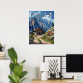 Bereik voor de Piek: Pikes Peak, Colorado Poster (Thuiskantoor)