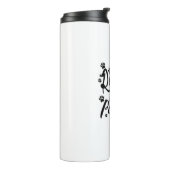 Bereik voor de pols-typografie thermosbeker (Gedraaid links)