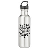 Bereik voor de pols-typografie waterfles  (Voorkant)