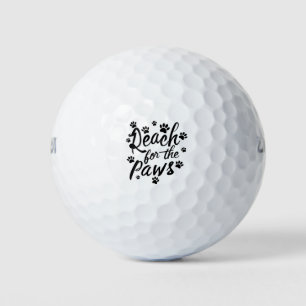 Bereik Voor De Poot Typografie Golfballen