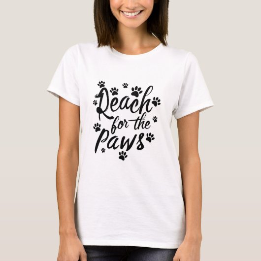 Bereik Voor De Poot Typografie T-shirt (Voorkant)