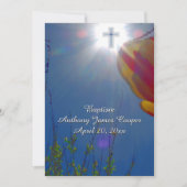 Bereik voor de Sky Baby Boy Dopen Kaart (Voorkant)