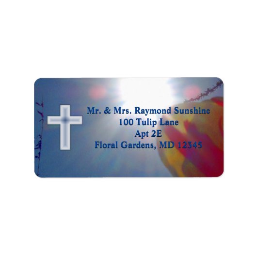 Bereik voor de Sky FIRST COMMUNION MET CROSS Etiket (Voorkant)