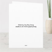 Bereik voor de Sky Hot Guy Groeten Kaart (Achterkant)