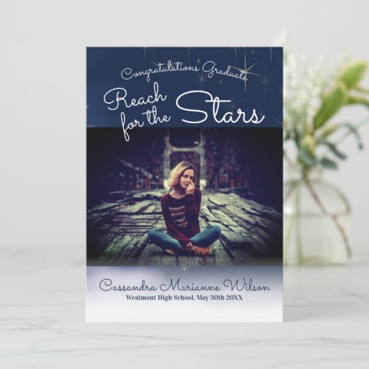 Bereik voor de Stars Afstuderen Kaart (Staand voorkant)