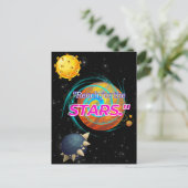 BEREIK VOOR DE STARS BRIEFKAART (Staand voorkant)