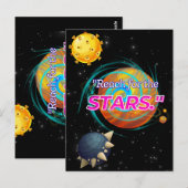 BEREIK VOOR DE STARS BRIEFKAART (Voorkant / Achterkant)