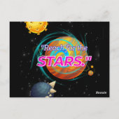 BEREIK VOOR DE STARS BRIEFKAART (Achterkant)