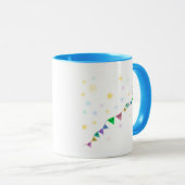 Bereik voor de Stars Cute Bird Bunting Mok (Voorkant rechts)