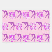 Bereik voor de Stars Gymnastics Tumbling Wrapping Inpakpapier Vel (Voorkant 3)