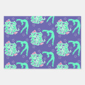 Bereik voor de Stars Gymnastics Tumbling Wrapping Inpakpapier Vel (Voorkant)