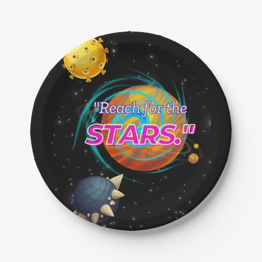 BEREIK VOOR DE STARS PAPIEREN BORDJE (Voorkant)