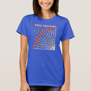 Bereik voor de Stars Pole Vaulter T-shirt Blue