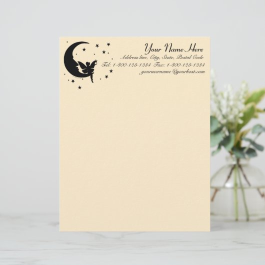 Bereik voor de sterren briefhoofd (Staand voorkant)