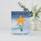 Bereik voor de sterren... briefkaart (Staand voorkant)