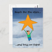 Bereik voor de sterren... briefkaart (Voorkant / Achterkant)