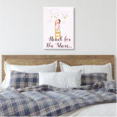 Bereik voor de sterren canvas afdruk (Insitu (Slaapkamer))